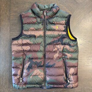 Polo Ralph Lauren Camo Puffer Vest, Boys Size 6
